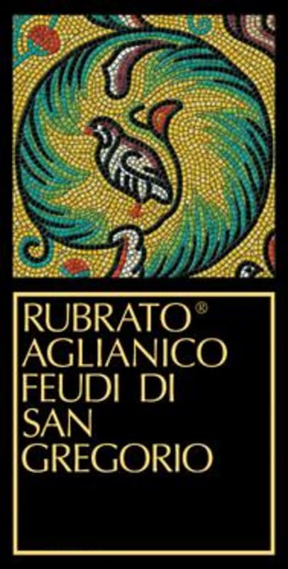 Feudi di San Gregorio Irpinia Rubrato Aglianco 2012 Front Label