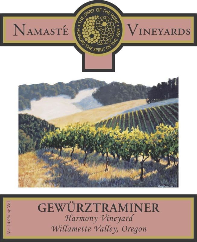 Namaste Vineyards Harmony Vineyard Gewurztraminer 2007 Front Label