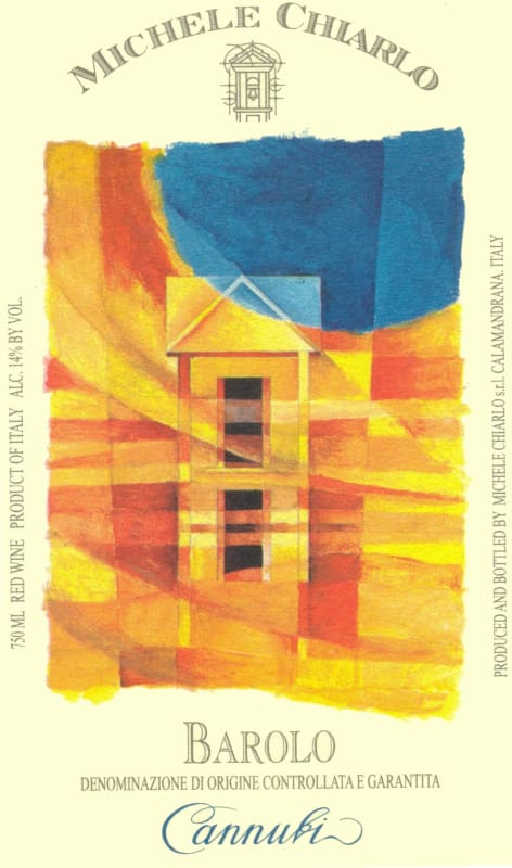 Michele Chiarlo Barolo Cannubi 2012 Front Label