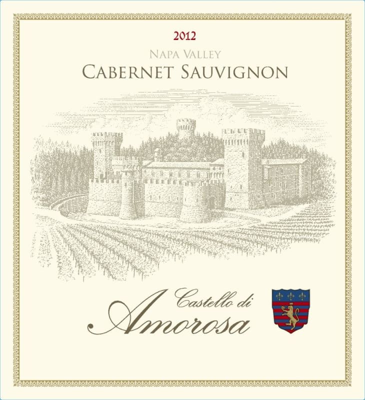 Castello di Amorosa Napa Valley Cabernet Sauvignon 2012 Front Label