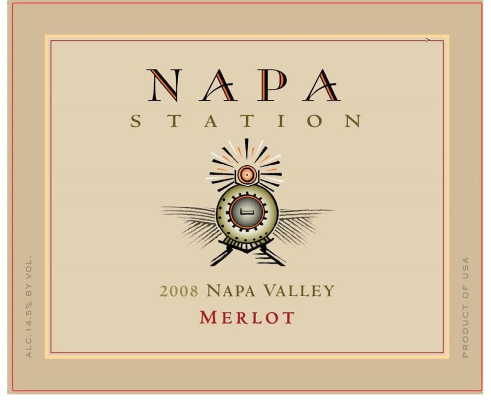 Napa Station Merlot 2008 Front Label