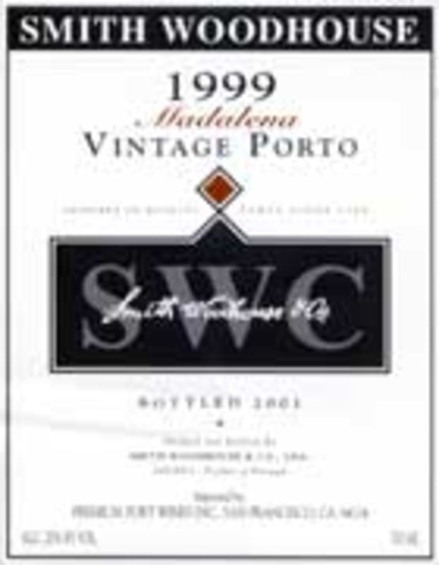 Smith Woodhouse Madalena 1999 Front Label