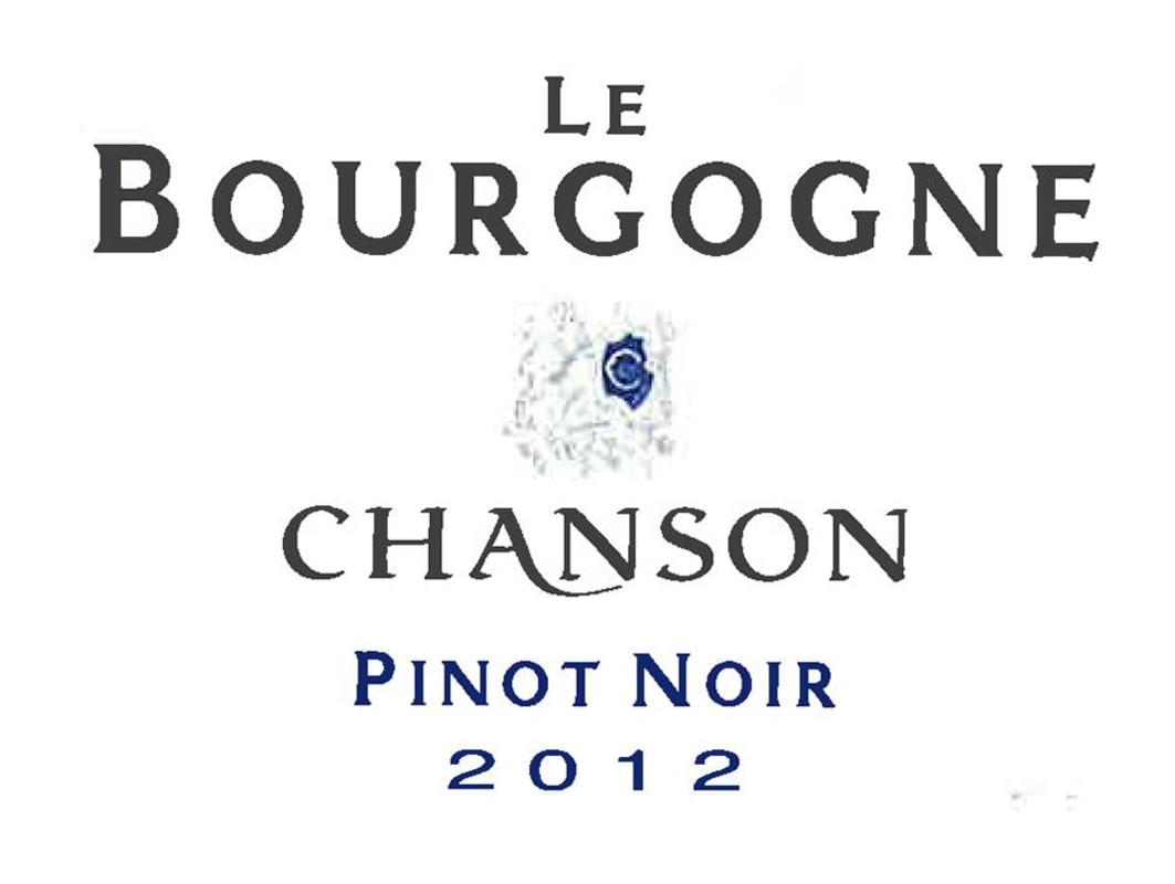Chanson Pere & Fils Bourgogne Pinot Noir 2012 Front Label