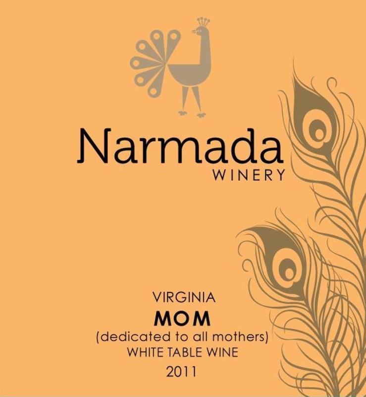 Narmada Winery Mom White 2011 Front Label