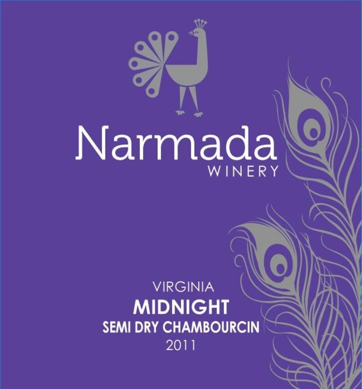 Narmada Winery Midnight Chambourcin 2011 Front Label
