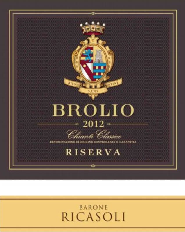 Barone Ricasoli Chianti Classico Brolio Riserva 2012 Front Label