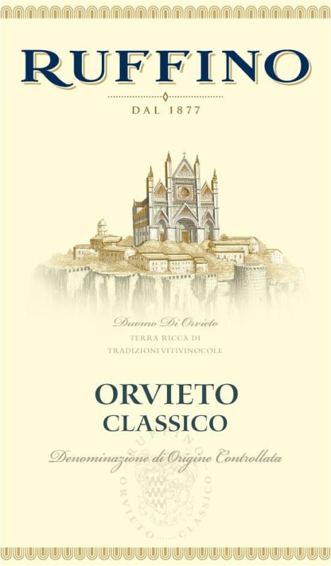 Ruffino Orvieto Classico 2012 Front Label