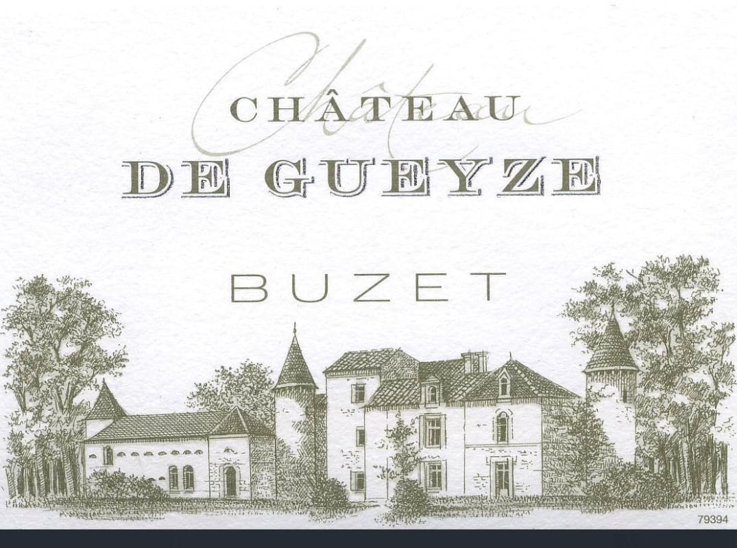 Buzet Chateau de Gueyze 2012 Front Label