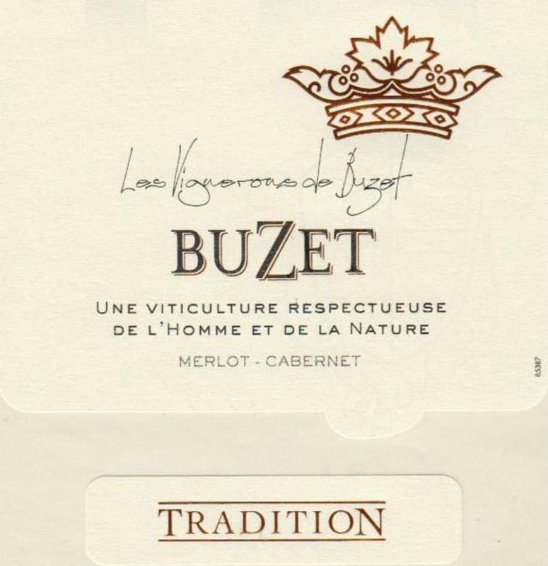 Buzet Cuvee Tradition 2012 Front Label