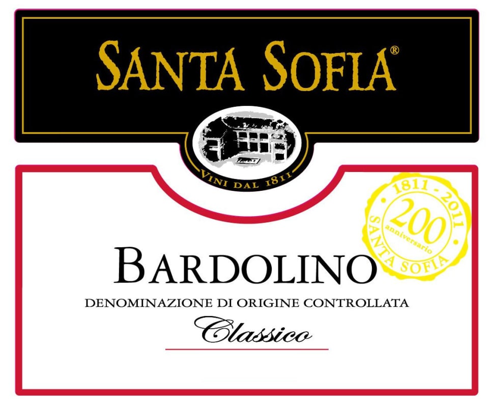 Santa Sofia Bardolino Classico 2012 Front Label