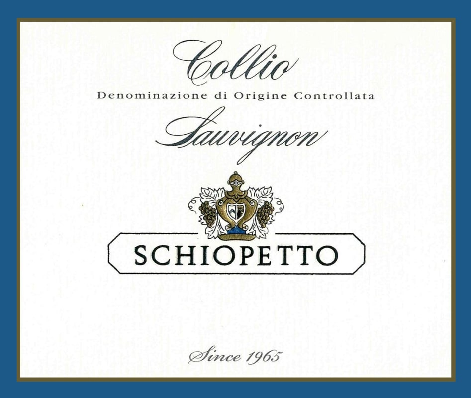 Schiopetto Collio Sauvignon Blanc 2012 Front Label