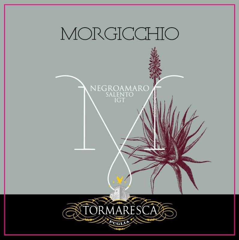 Tormaresca Salento Morgicchio Negroamaro 2012 Front Label