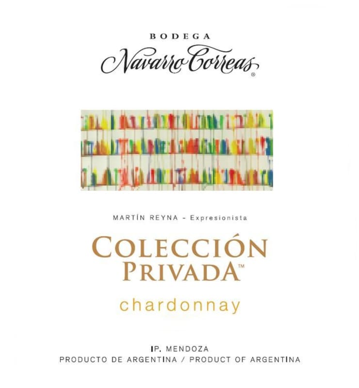 Navarro Correas Colección Privada Chardonnay 2012 Front Label