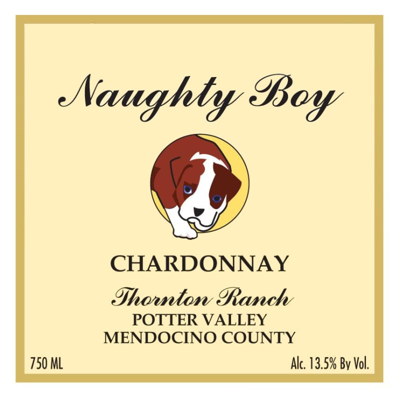 Naughty Boy Vineyard Thornton Ranch Chardonnay 2013 Front Label