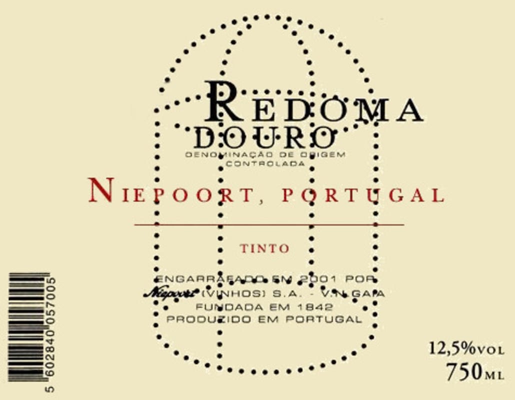 Niepoort Vertente Tinto 2012 Front Label