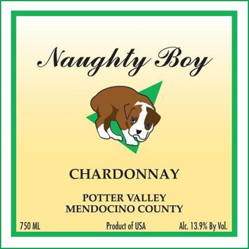 Naughty Boy Vineyard Thornton Ranch Chardonnay 2009 Front Label