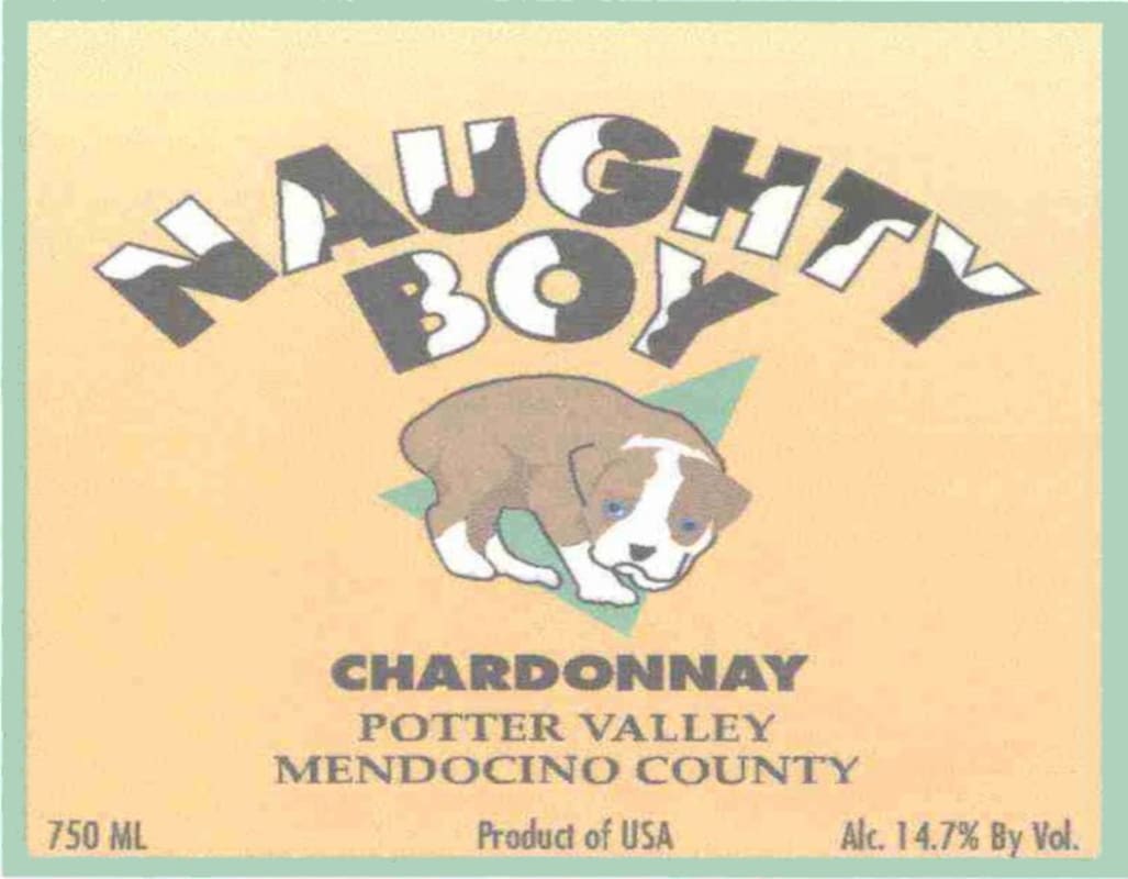 Naughty Boy Vineyard Thornton Ranch Chardonnay 2007 Front Label