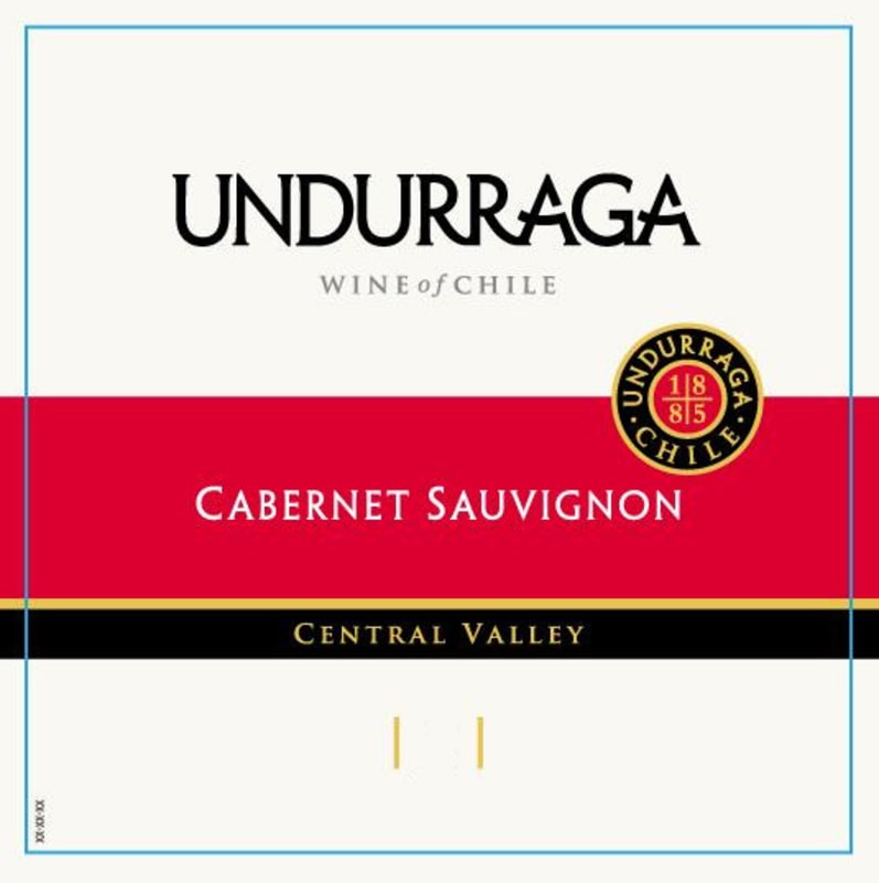 Undurraga Cabernet Sauvignon 2012 Front Label