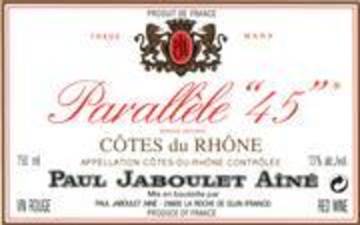 Jaboulet Cotes du Rhone Parallele 45 Rouge 2000 Front Label