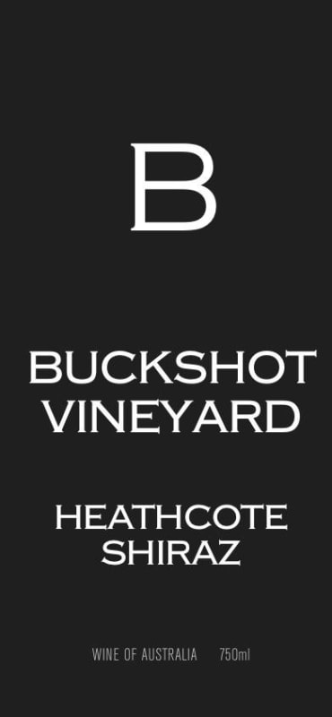 Buckshot Shiraz 2012 Front Label