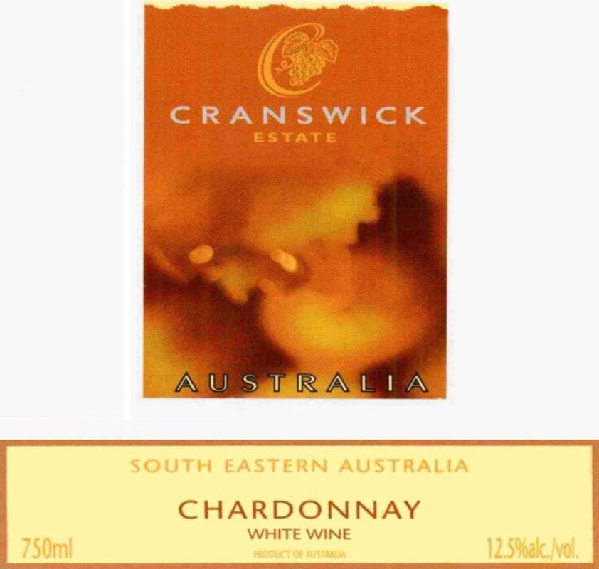 Cranswick Chardonnay 2012 Front Label