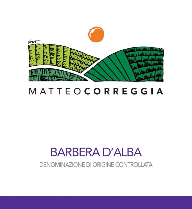 Matteo Correggia Barbera d'Alba 2012 Front Label