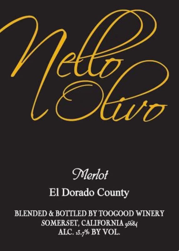 Nello Olivo Merlot 2011 Front Label