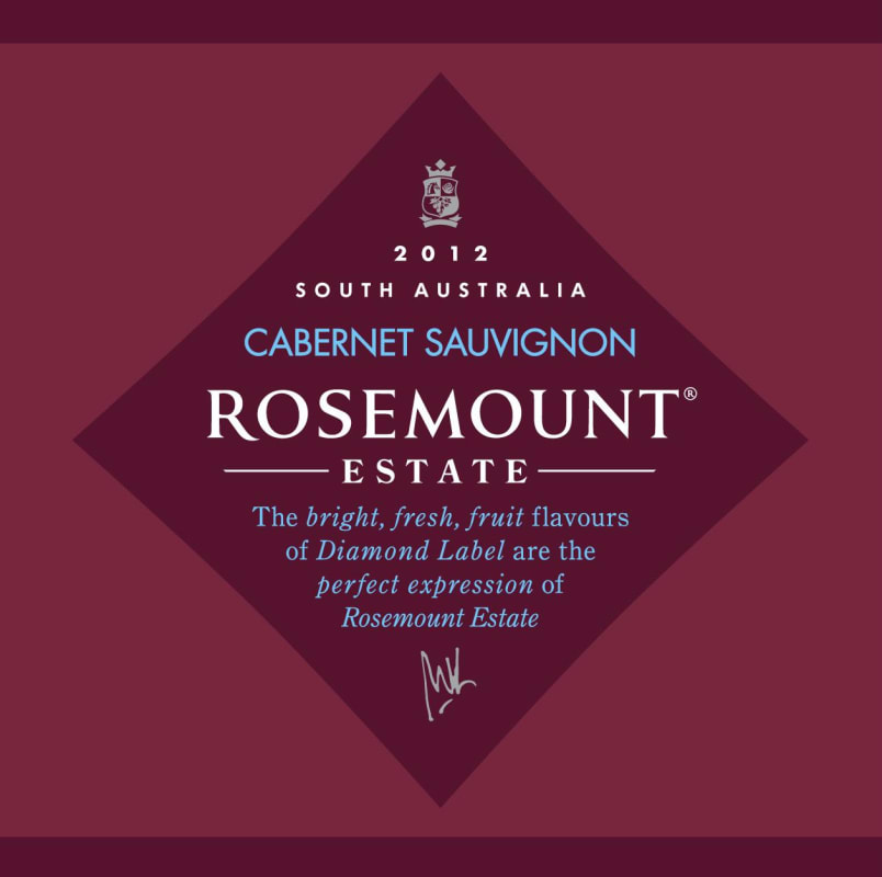 Rosemount Diamond Cabernet Sauvignon 2012 Front Label