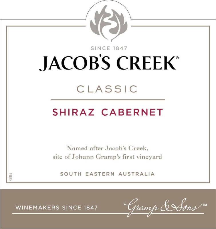 Jacob's Creek Classic Shiraz Cabernet Sauvignon 2012 Front Label