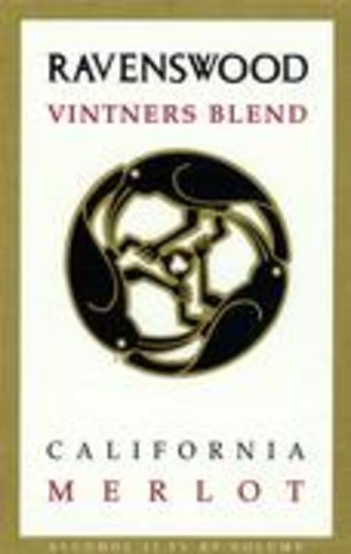 Ravenswood Vintners Blend Merlot 2000 Front Label