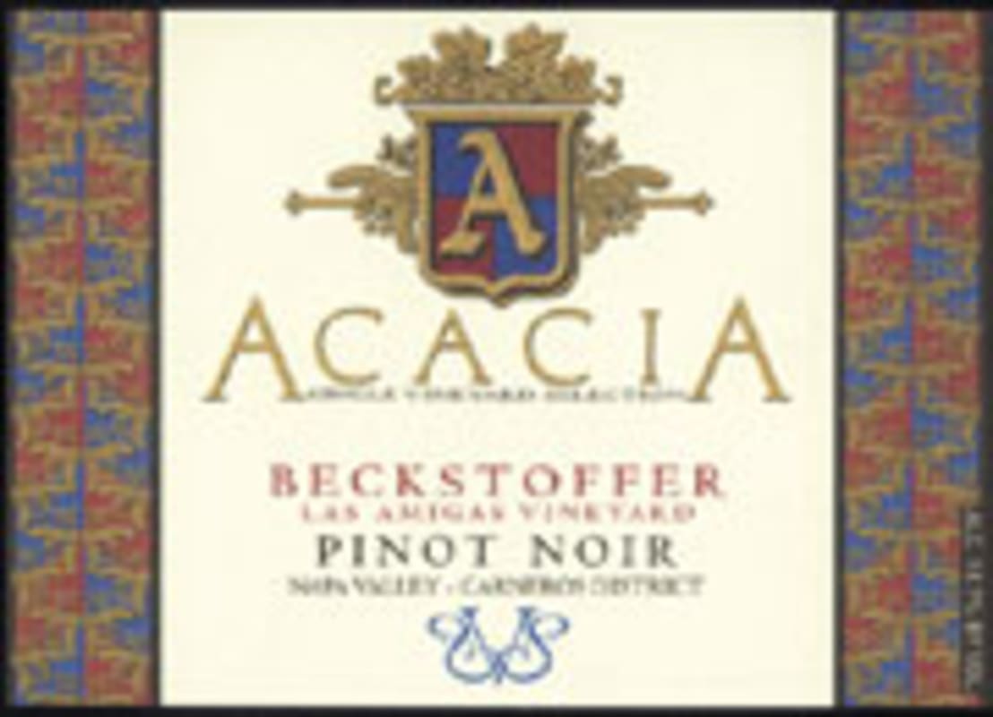 Acacia Beckstoffer Pinot Noir 2000 Front Label