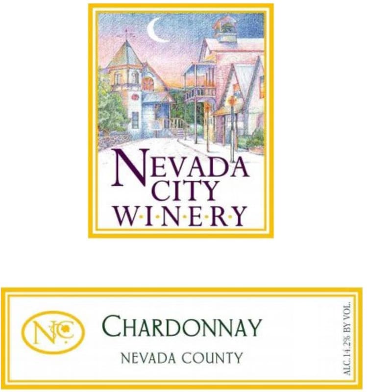 Nevada City Winery Chardonnay 2014 Front Label