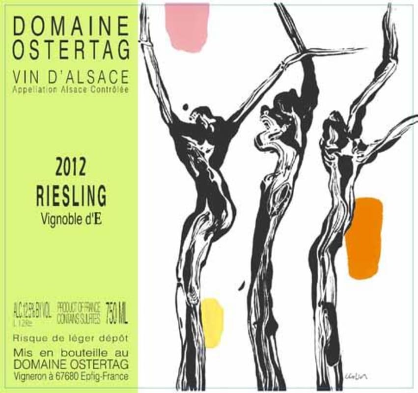 Ostertag Vignoble d'E Riesling 2012 Front Label