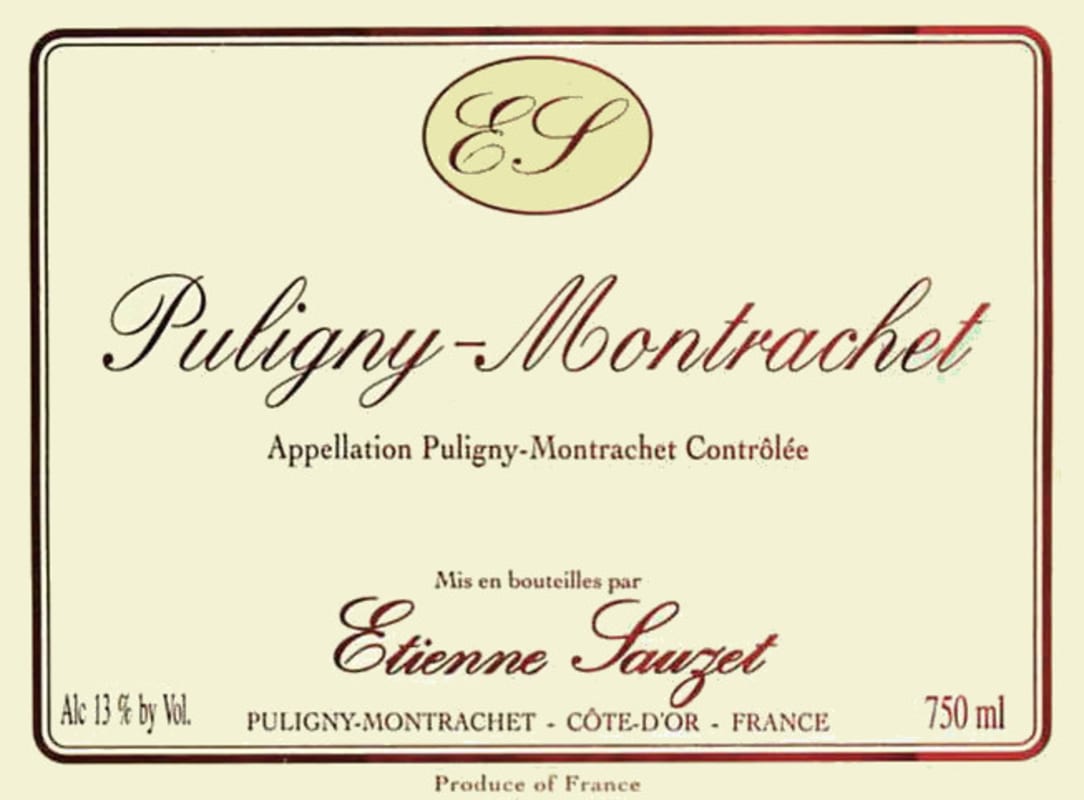 Domaine Etienne Sauzet Puligny-Montrachet 2012 Front Label