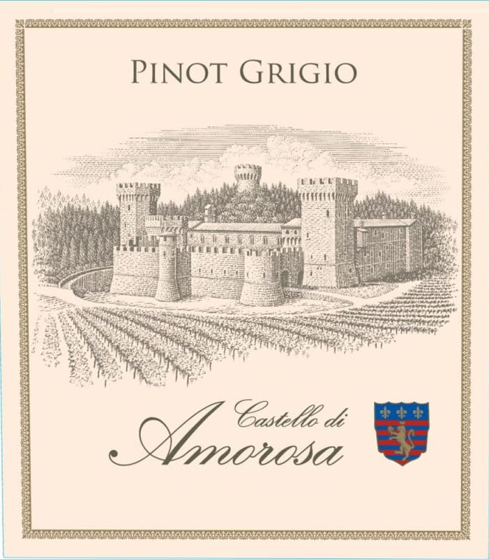 Castello di Amorosa Pinot Grigio 2012 Front Label