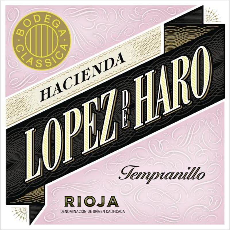 Hacienda Lopez de Haro Tempranillo 2012 Front Label