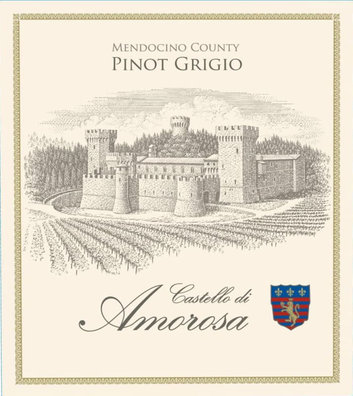 Castello di Amorosa Pinot Grigio 2010 Front Label