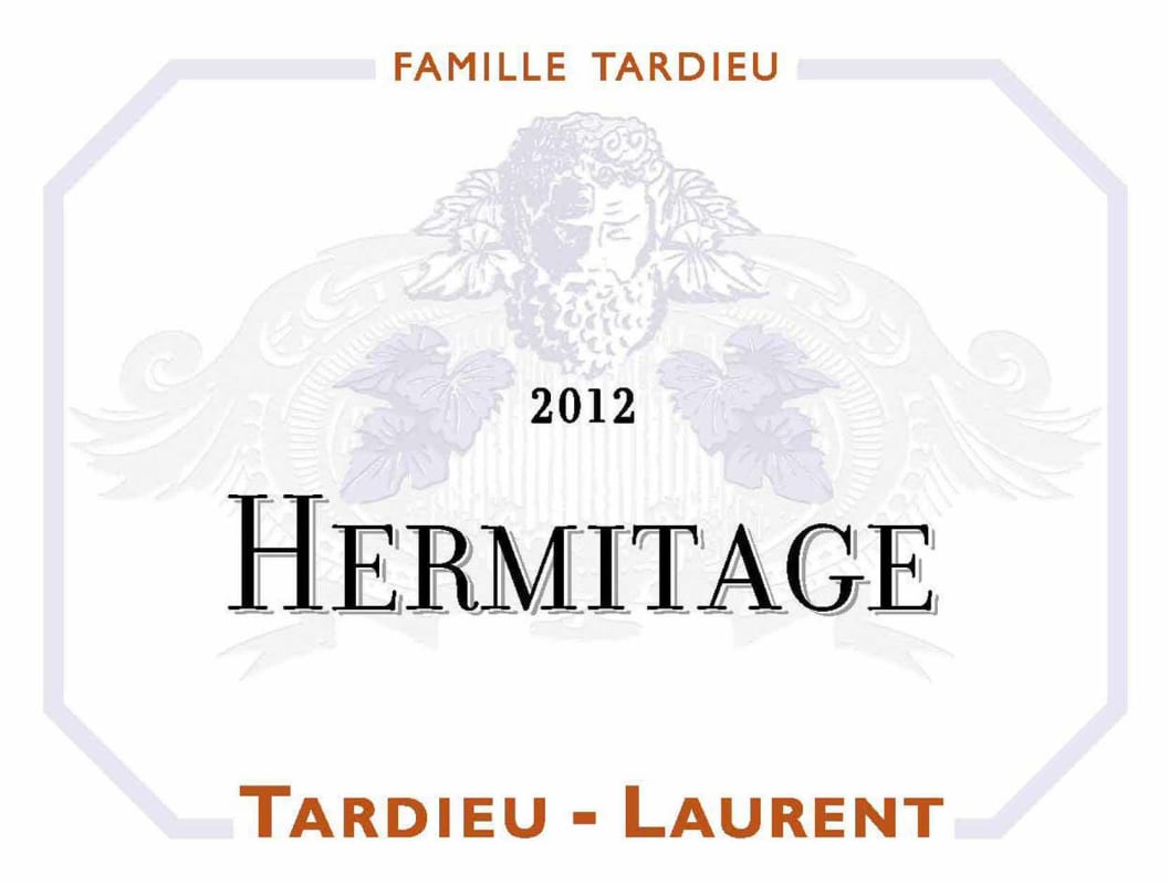 Tardieu-Laurent Hermitage 2012 Front Label
