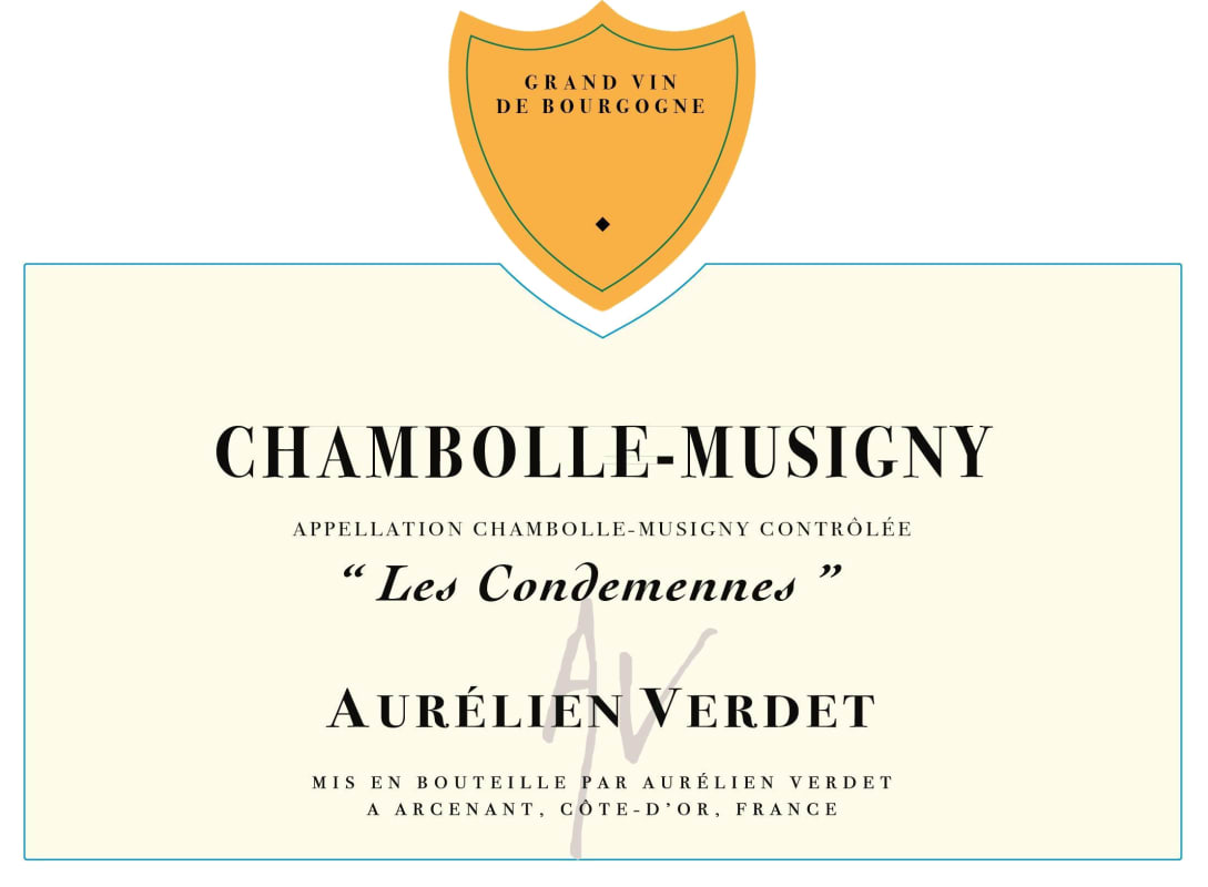 Aurelien Verdet Chambolle Musigny Les Condemennes 2012 Front Label