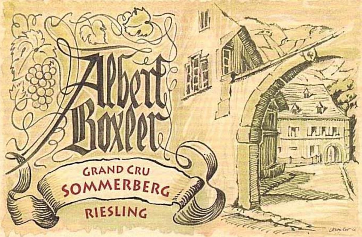 Albert Boxler Sommerberg Grand Cru Riesling 2012 Front Label