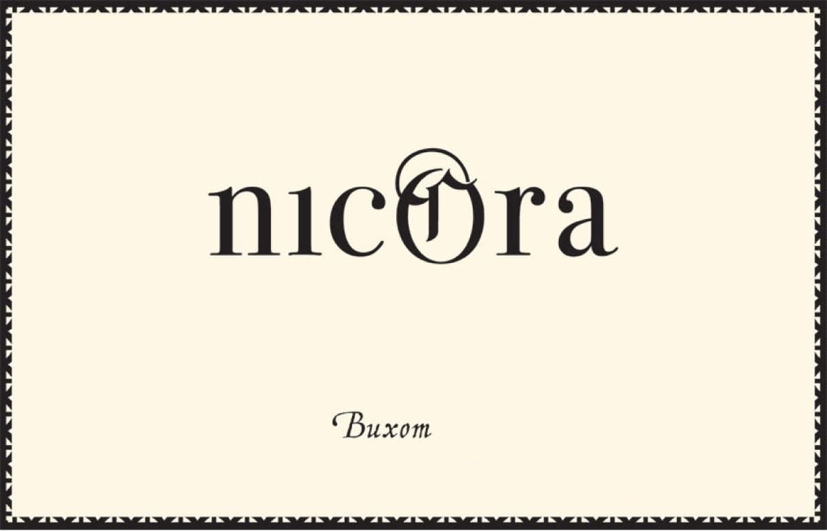 Nicora Buxom 2012 Front Label