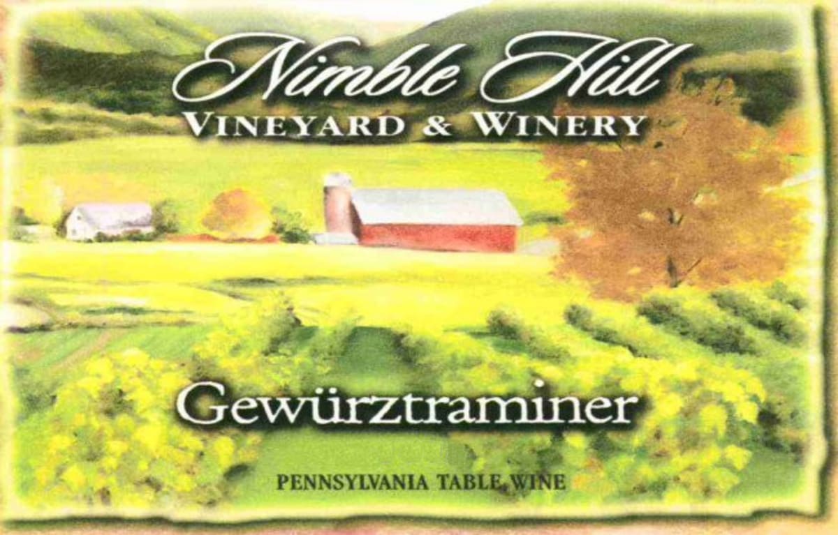 Nimble Hill Vineyard and Winery Gewurztraminer 2012 Front Label