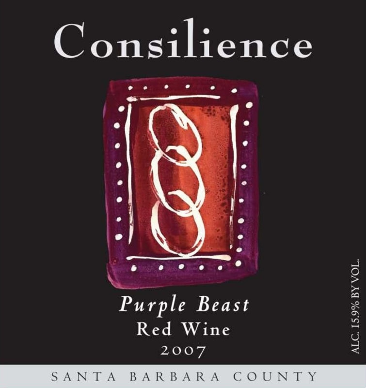 Consilience Purple Beast Red 2007 Front Label