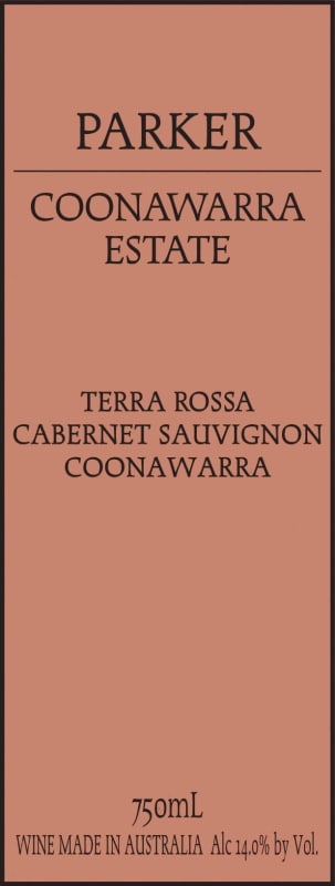 Parker Coonawarra Terra Rossa Cabernet Sauvignon 2013 Front Label