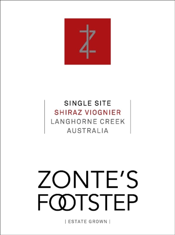 Zonte's Footstep Shiraz Viognier 2013 Front Label