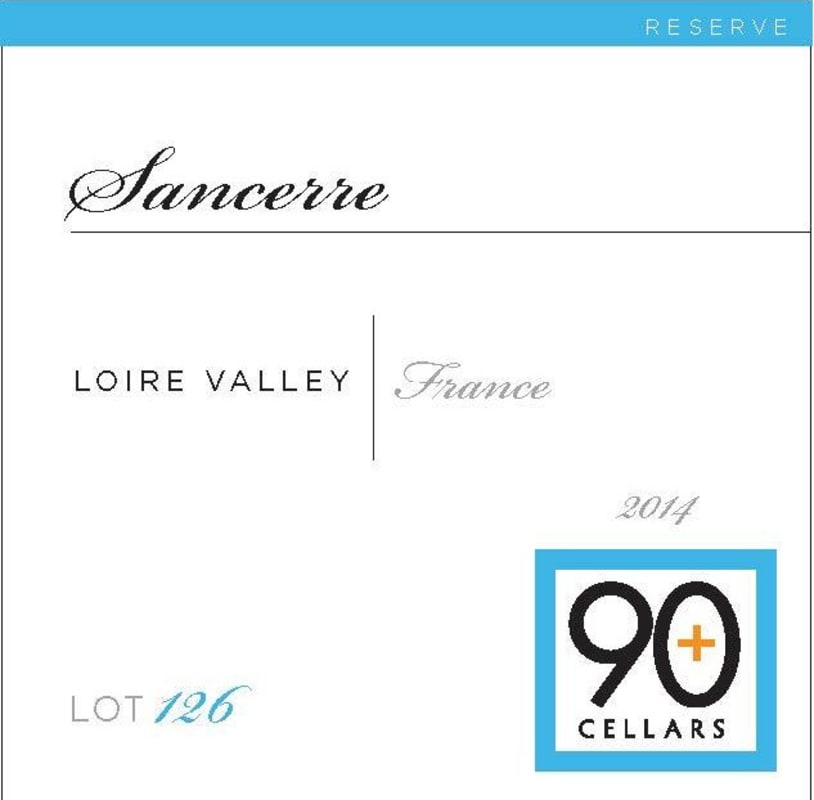 Ninety Plus Cellars Sancerre Lot 126 Reserve 2014 Front Label