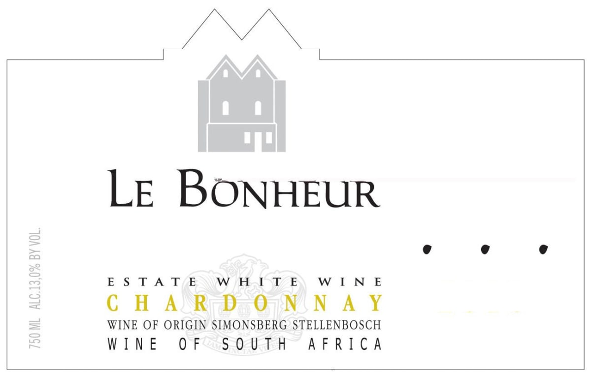 Le Bonheur Chardonnay 2013 Front Label