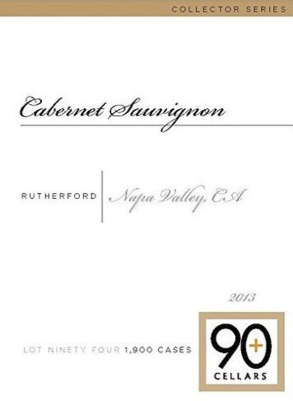 Ninety Plus Cellars Lot 94 Collectors Series Cabernet Sauvignon 2013 Front Label