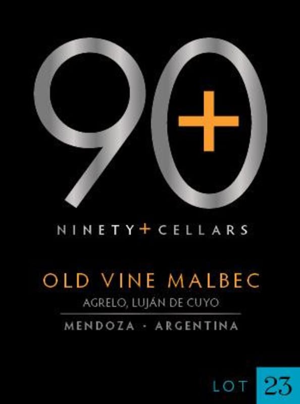 Ninety Plus Cellars Lot 23 Old Vine Malbec 2012 Front Label