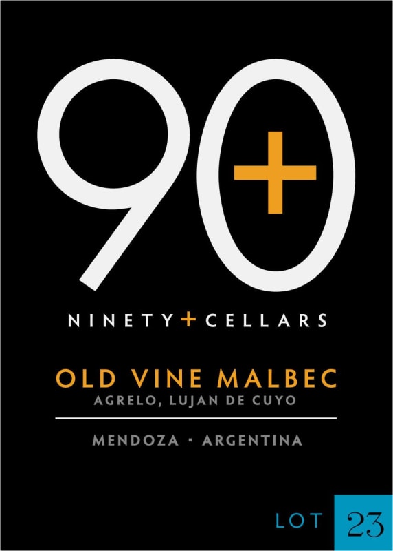 Ninety Plus Cellars Lot 23 Old Vine Malbec 2014 Front Label